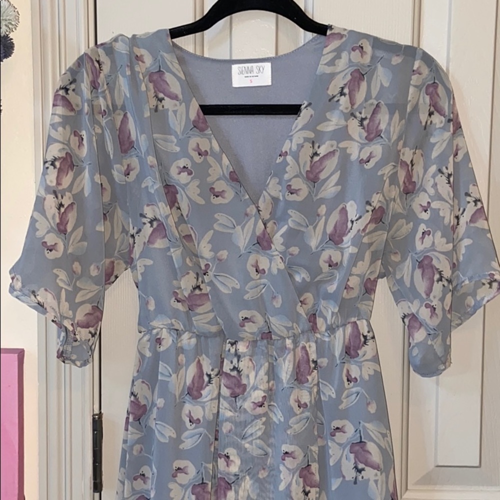 soft blue dress